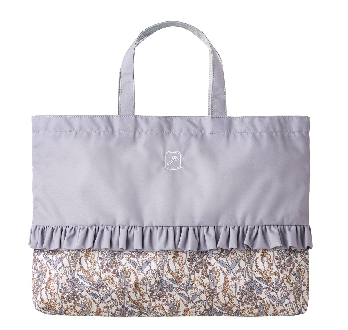 1/2 こん　手刺繍　ホワイトローズ　レッスンバッグ等セット　カーディガン J23_shiro_re_a_SG_bbde8db1-