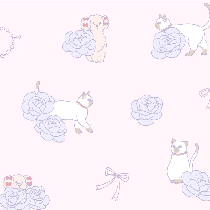 griroseの新しい仲間、猫の「ペルル」と犬の「ボンボン」をあしらいました