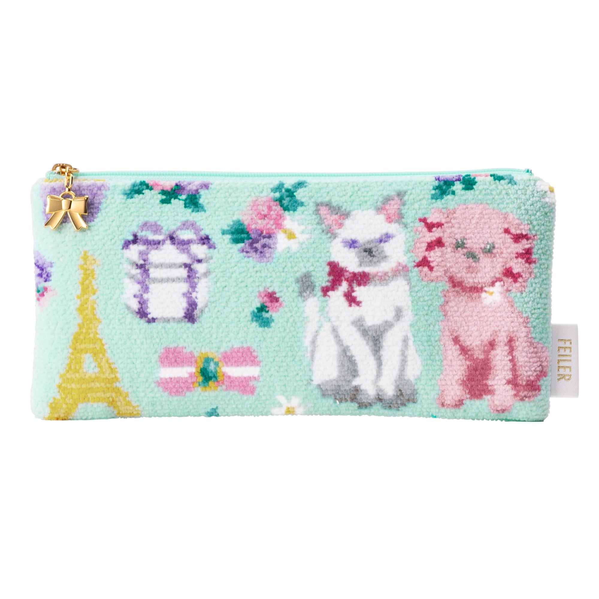 フェイラー×グリローズ コラボフラットポーチ パリプロムナード