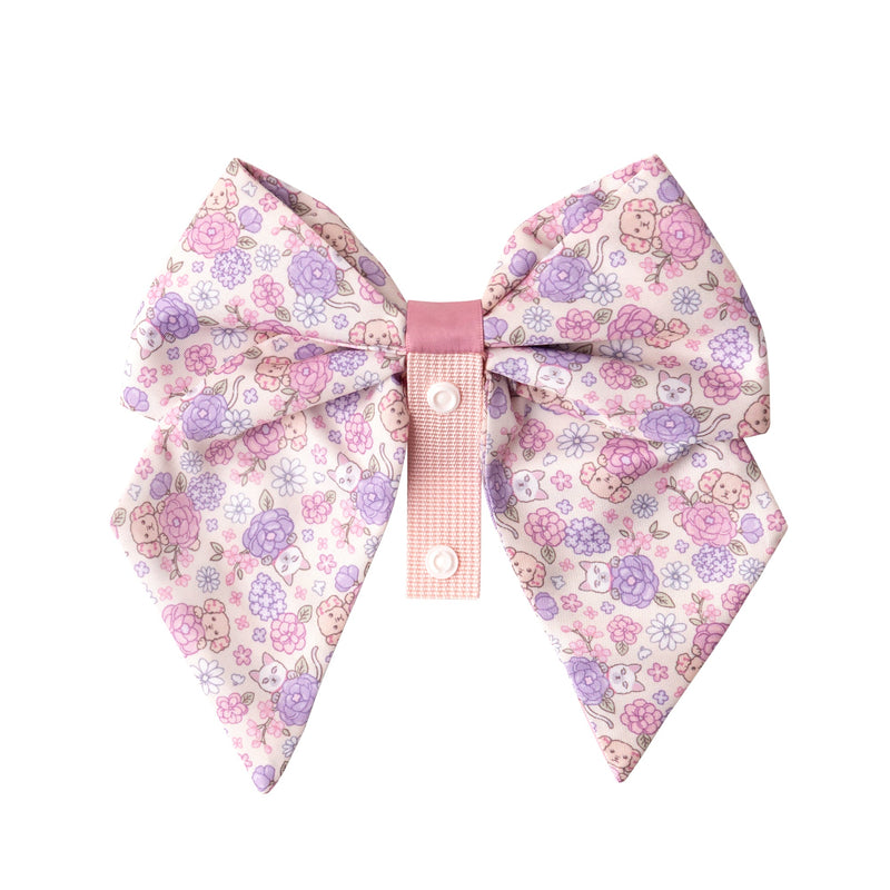 ボタンで着脱できるから、リボンの形は崩れずキープ