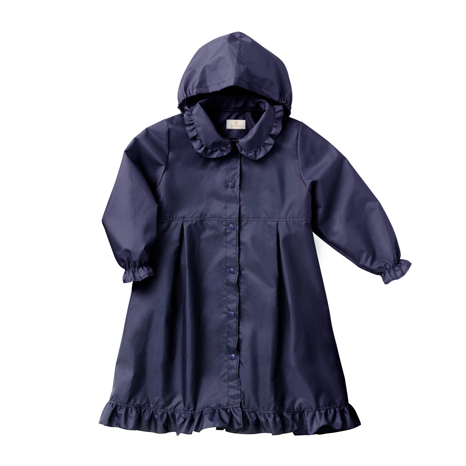 グリローズ フリルレインコート ネイビー - griroseのランドセル