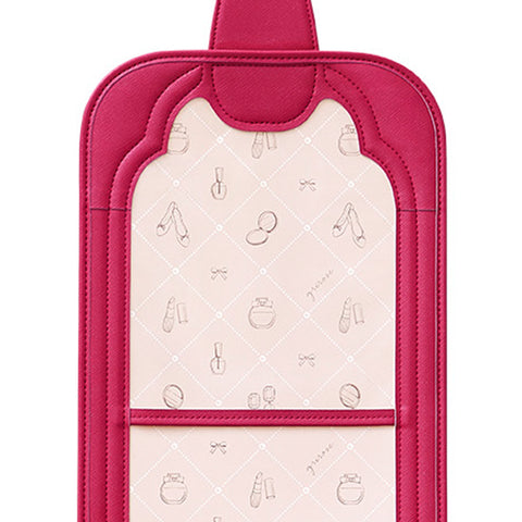 コスメやアクセサリーを描いた「ドレスアップ」柄